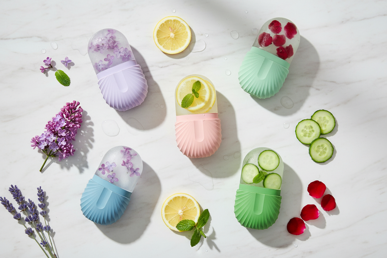 Ice Facial Cube flat lay