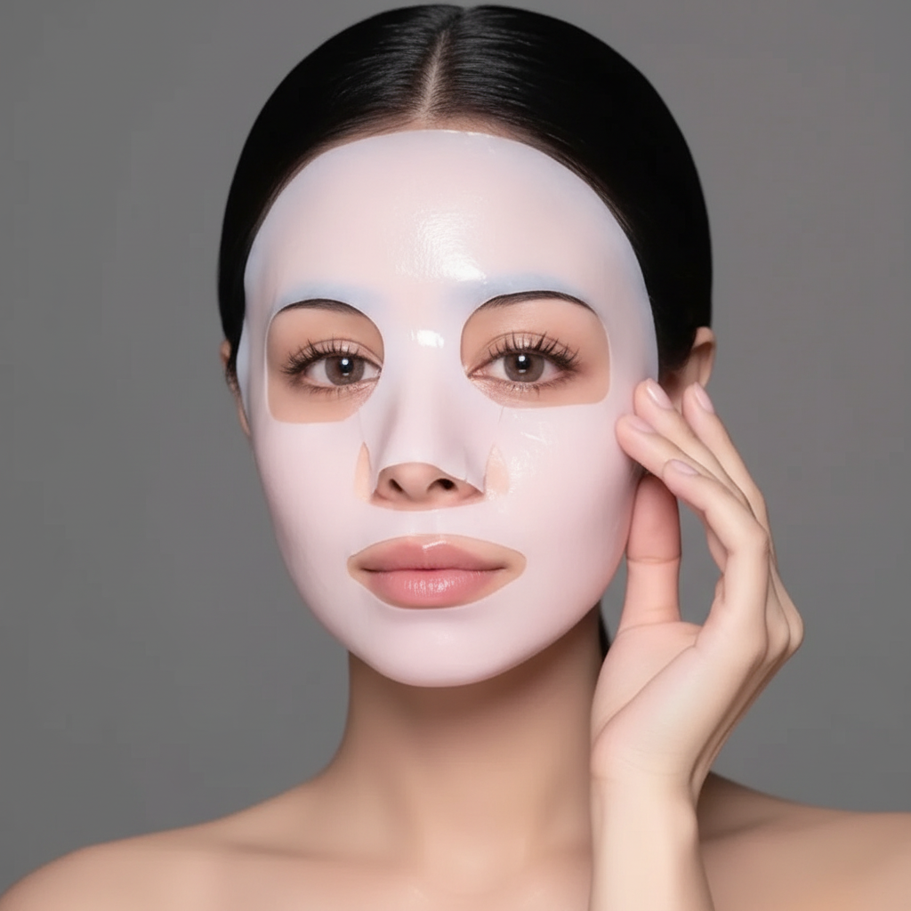 Portrait professionnel avec masque hydrogel